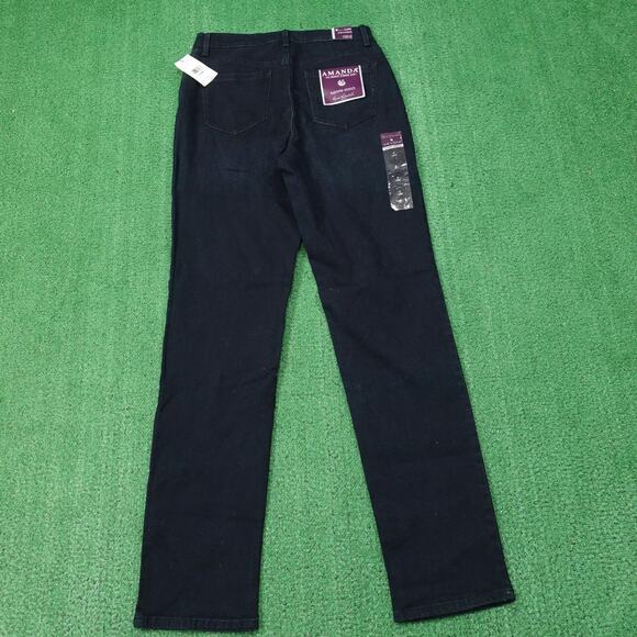 Gloria Vanderbilt Amanda Jeans Womens 8 Long Supreme Stretch Tapered Leg Denim - Picture 7 of 14